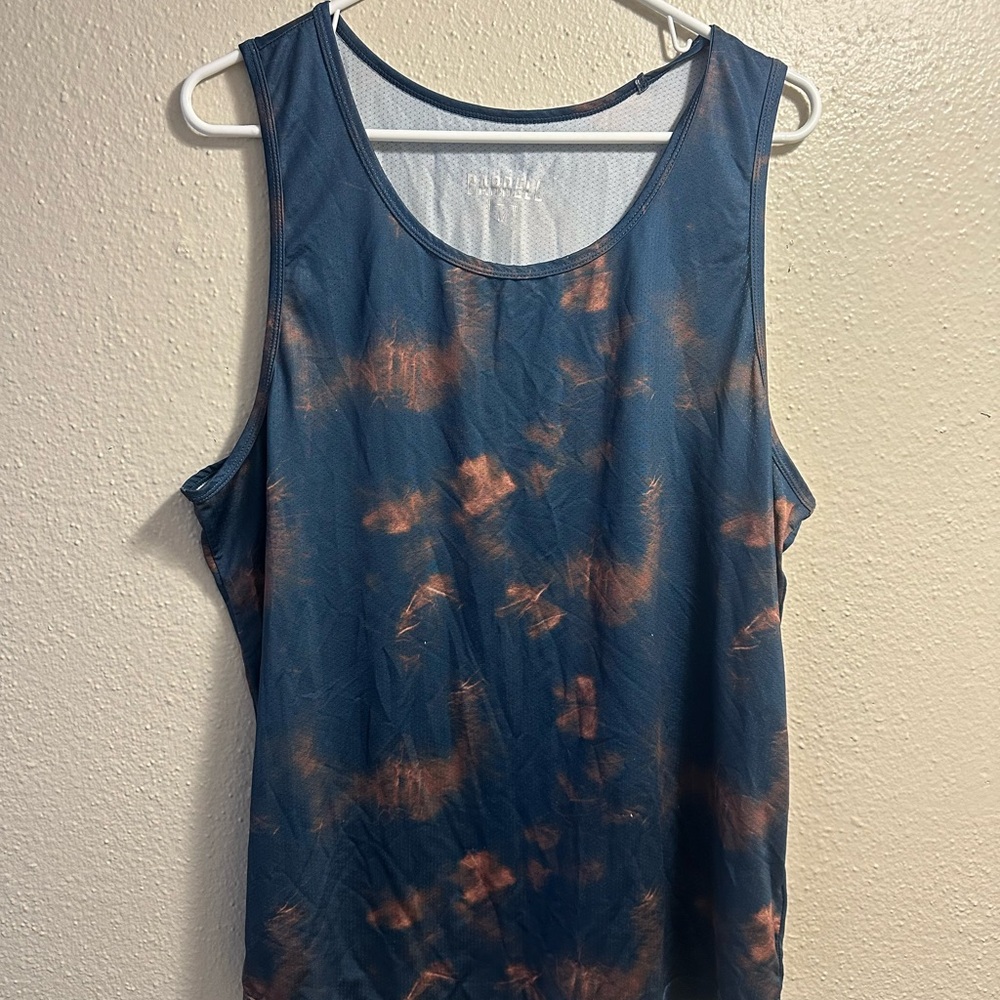Barbell tank blue medium